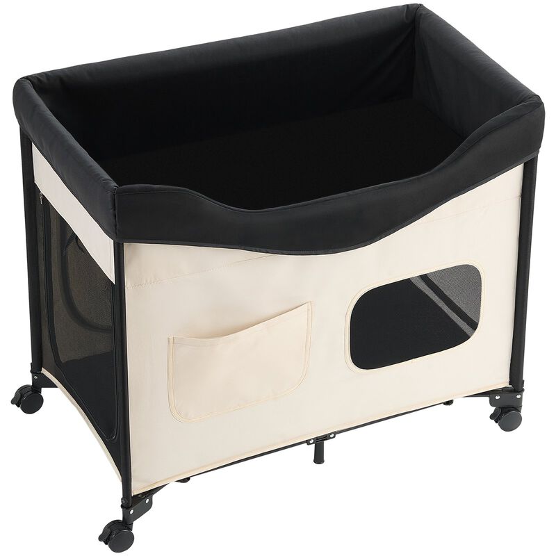 Portable Elevated Pet Lounge Bed, Foldable Dog & Cat Cot with Oxford Fabric image number 8