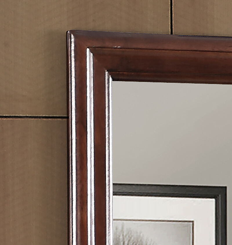 38 in. x 38 in. Classic Square Wood Framed Dresser Mirror image number 5