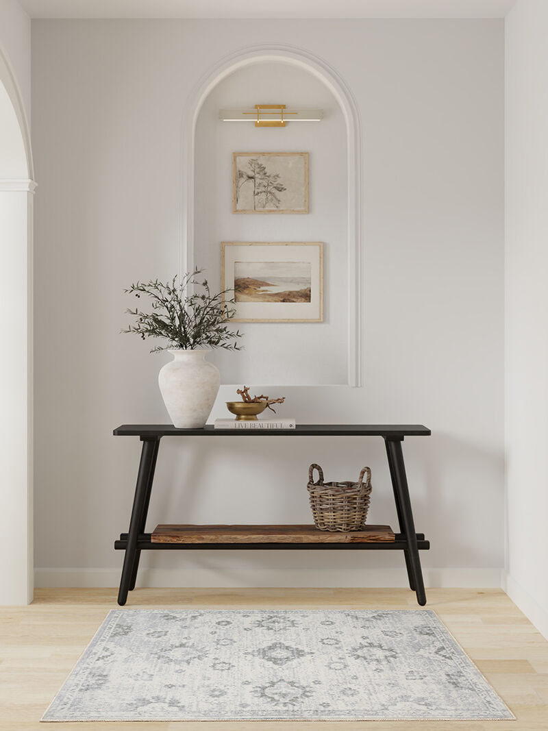 Astra Machine Washable ASW19 Ivory 3'3" x 5' Rug