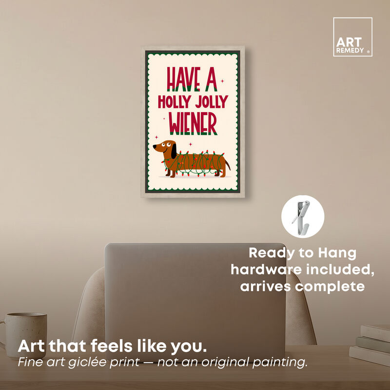 Have a Holly Jolly Animals Canvas Print by Art Remedy image number 1