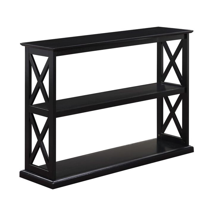 Convenience Concepts Coventry Console Table with Shelves Black