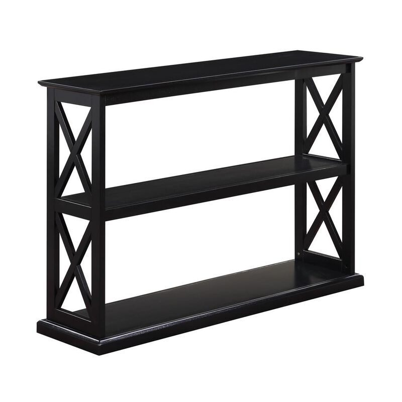 Convenience Concepts Coventry Console Table with Shelves Black