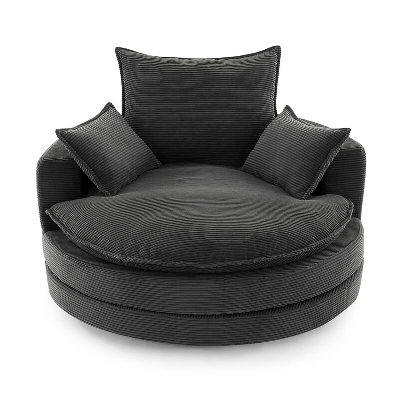 Merax 360&deg; Swivel Sofa Chair Accent Barrel Chair