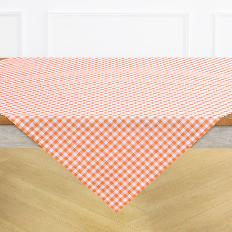 Linen Table Throw - Gingham Check image number 2