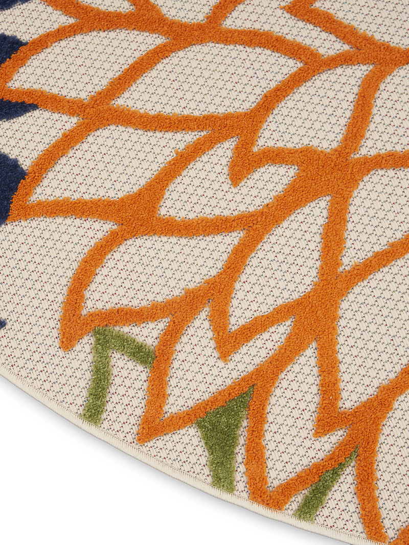 Aloha ALH05 Multicolor 7'10" x Round Rug