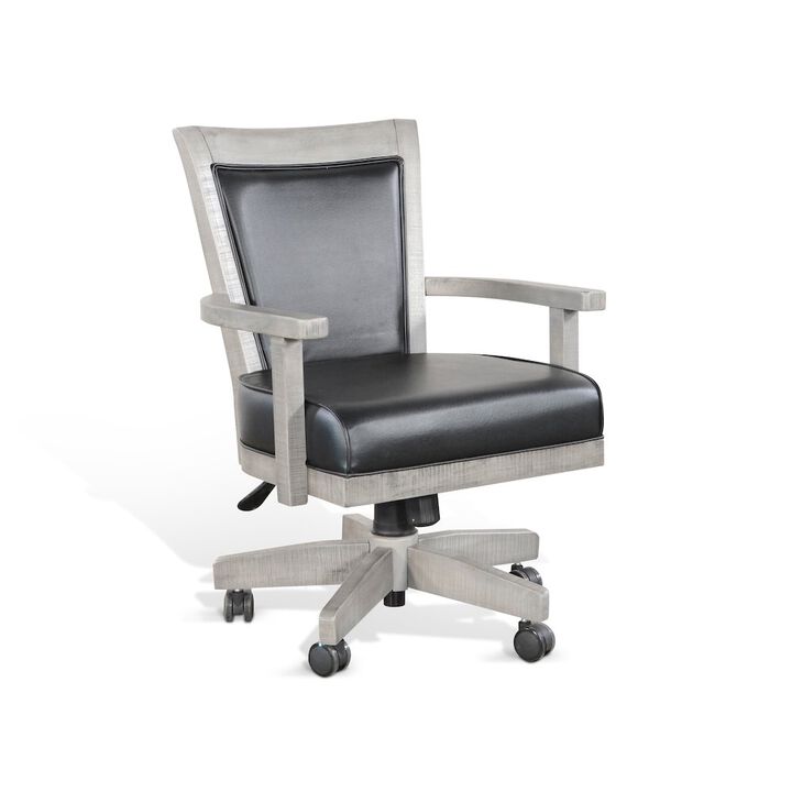 Sunny Designs Game Chair with Casters, Cushion Seat & Back