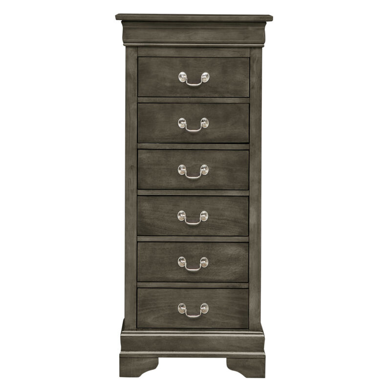 Louis Philippe G3105-LC Lingerie Chest, Gray