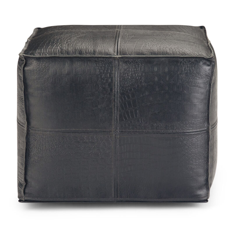 Simpli Home Bowen Square Pouf image number 2