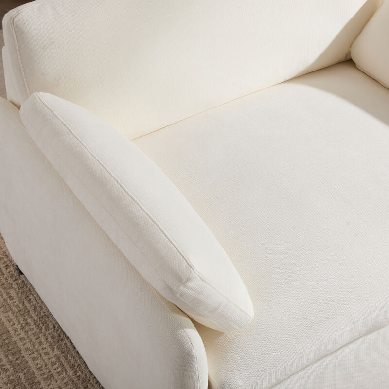 50"x43" Oversized Chenille Single Sofa Chair, Seat Accent Chair, Modern Upholstered Comfy Armchair image number 7