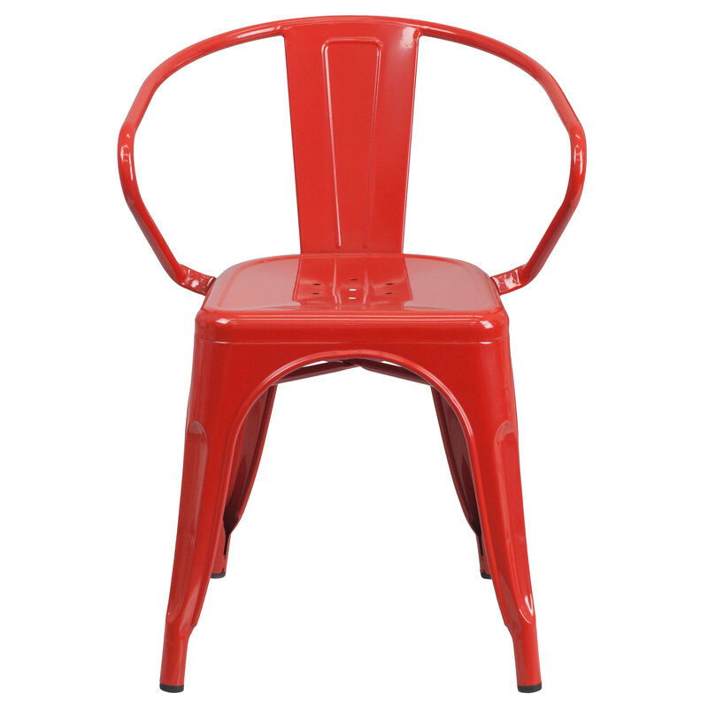 Metal Colorful Restaurant Chairs image number 9