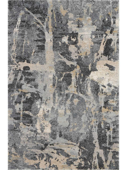 Fusion FSS10 Gray 4' x 6' Rug