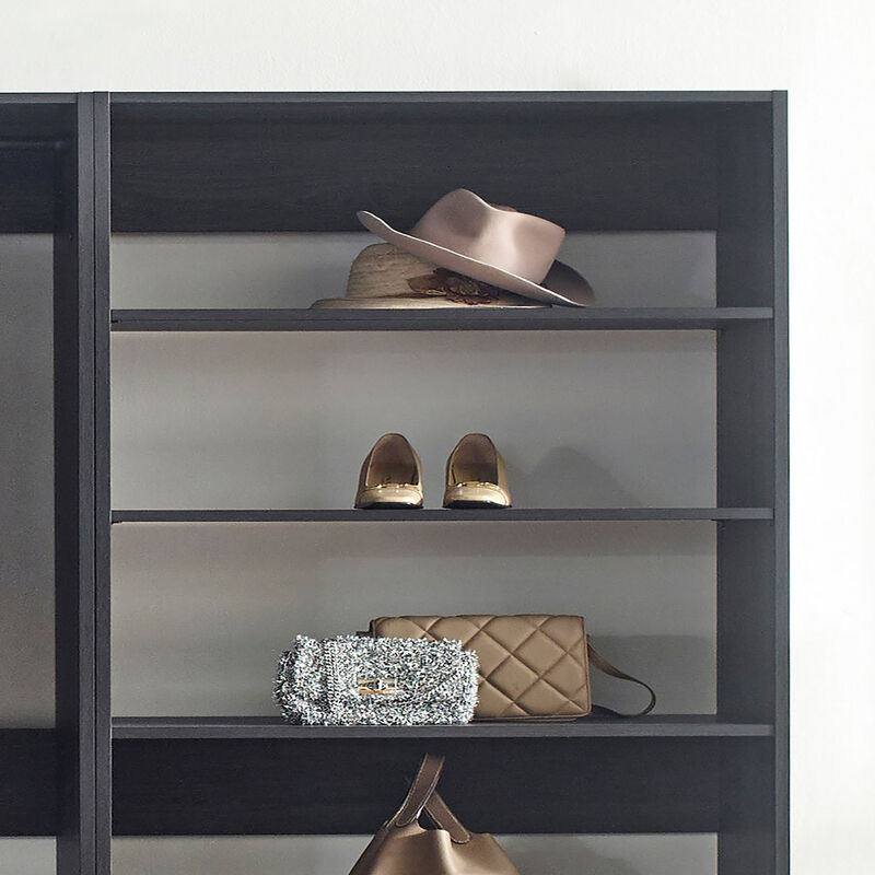 Prosper Gray Freestanding Walk in Wood Closet System