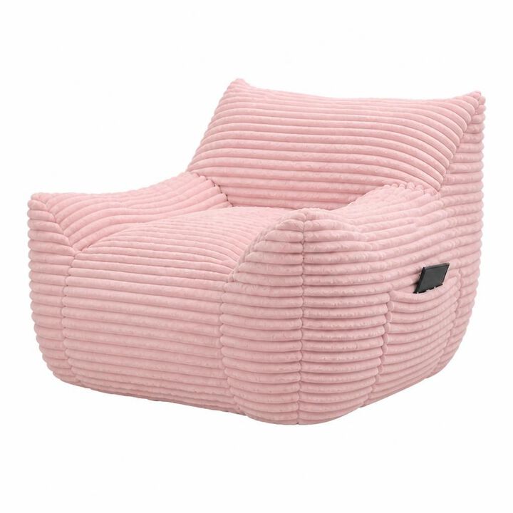 GOODSILO Oversized Comfy Shredded Foam Filled Bean Bag Chair, Lazy Relaxation Sofa for Living Room, Bedroom, Dorm and Gaming Lounging