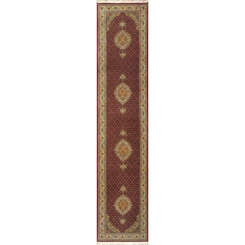 Pasargad Home Baku Hand-Knotted Silk & Wool Runner image number 0