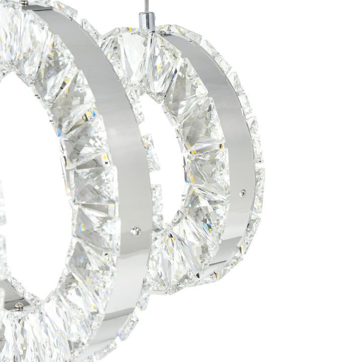 Celina LED Chandelier With Chrome Finish