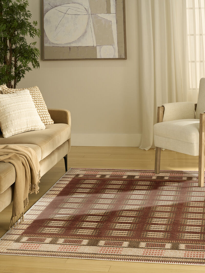 Nordic NRC16 Rust 4' x 6' Rug