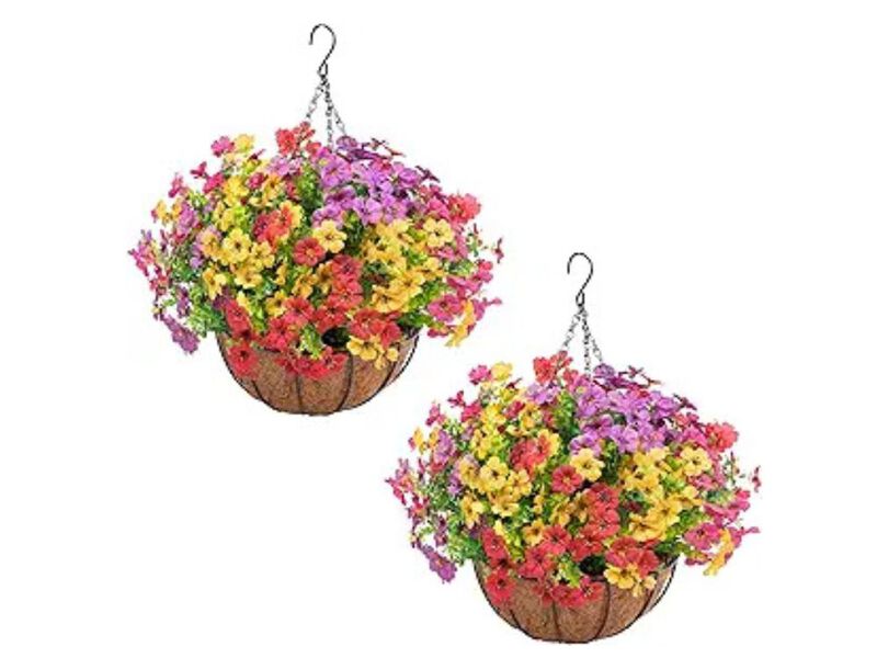 Artificial Hanging Eucalyptus Flowers UV Resistant Outdoor Garden Porch Decor image number 0