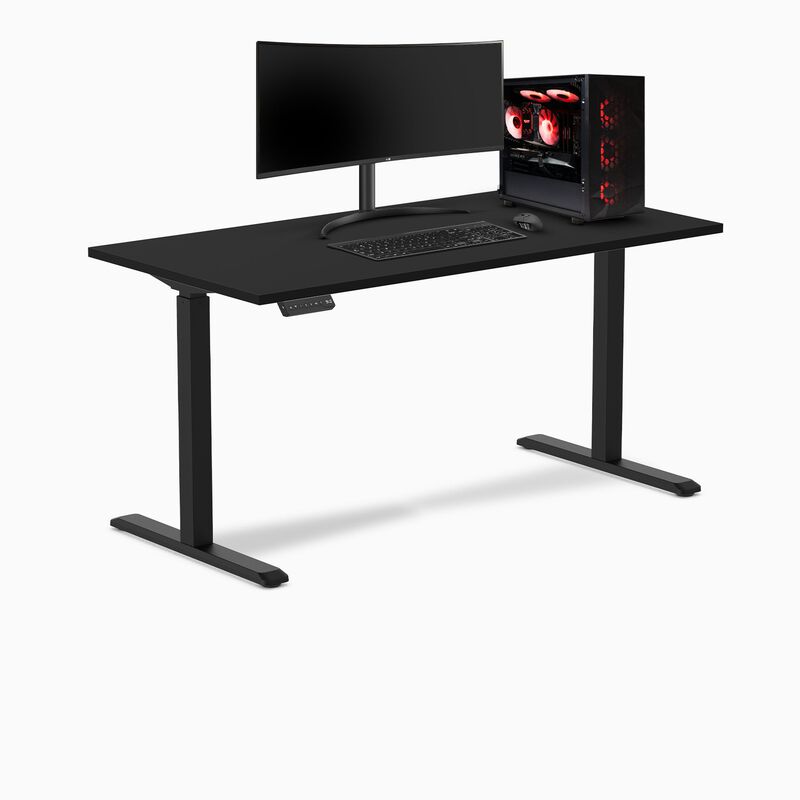 Desky Single Sit Stand Gaming Desk image number 9