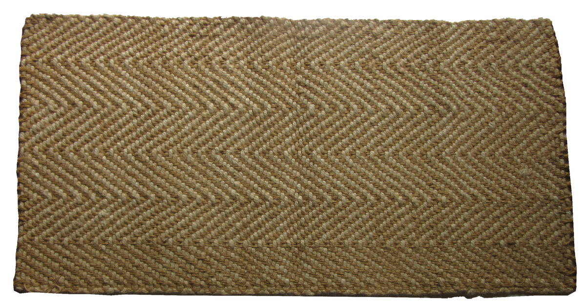 HomeRoots Jute Chevron Hand Woven Area Rug
