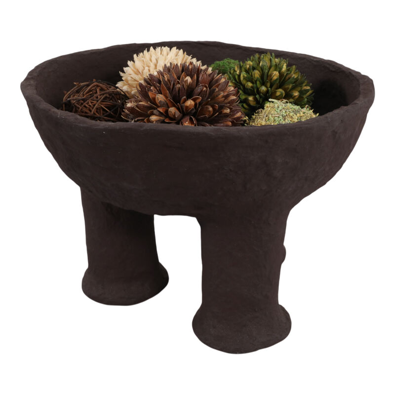 3-Footed Paper Mache Bowl image number 1