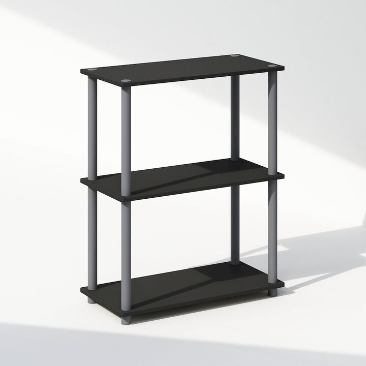Turn-N-Tube 3-Tier Multipurpose Compact Display Rack, Shelving Unit, Bookcase