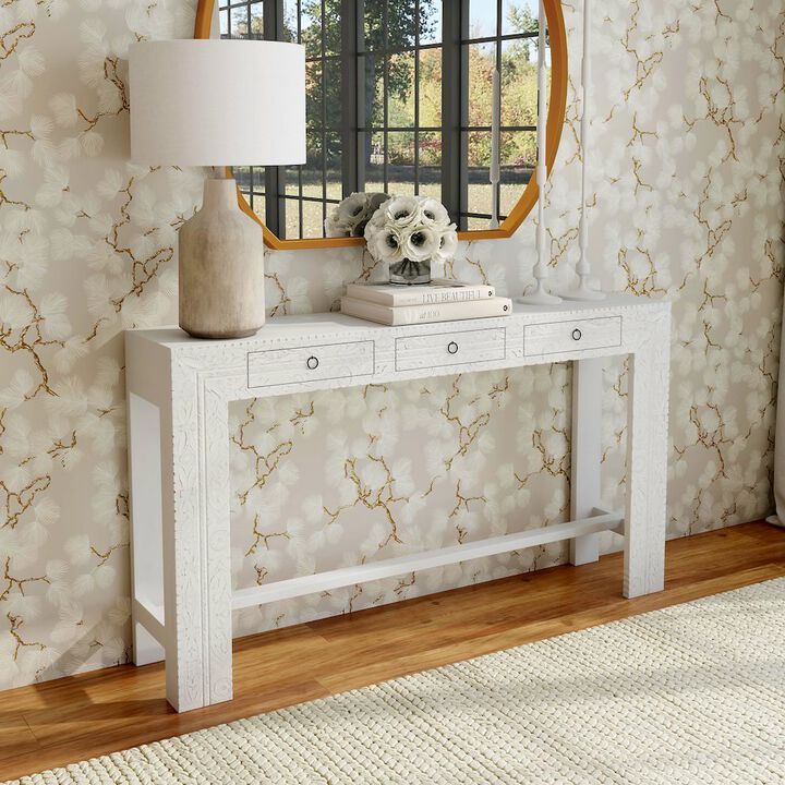 Butler Specialty Janta Rectangular Console Table, White