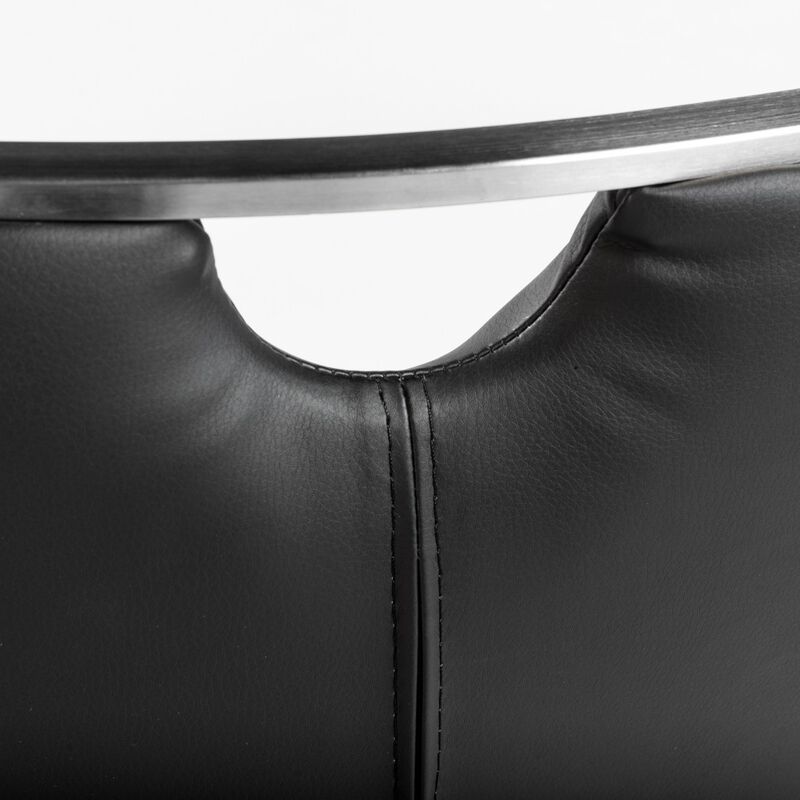 Stylish Faux Leather Cantilever Chairs – Set of 2 for Dining or Office