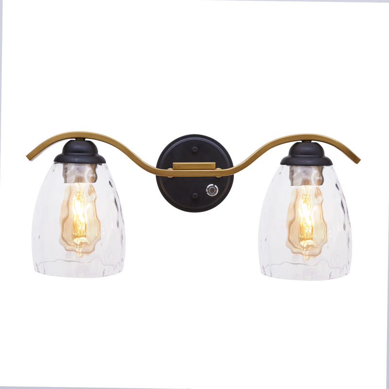 Heidi 2-Light Bathroom Vanity Wall Sconce Light with 3-Stage Touch Dimmer image number 0