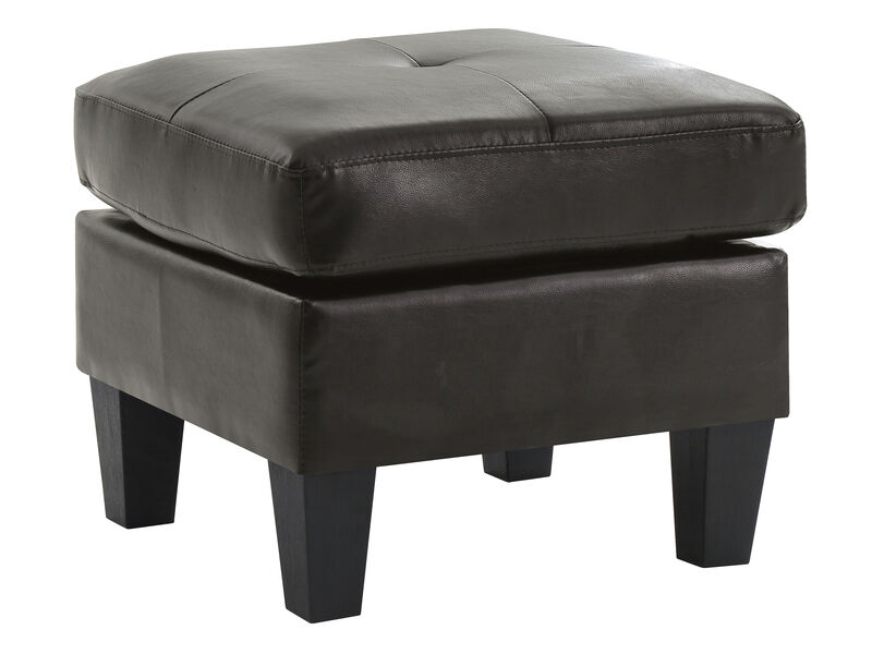 Newbury Faux Leather Upholstered Ottoman image number 1