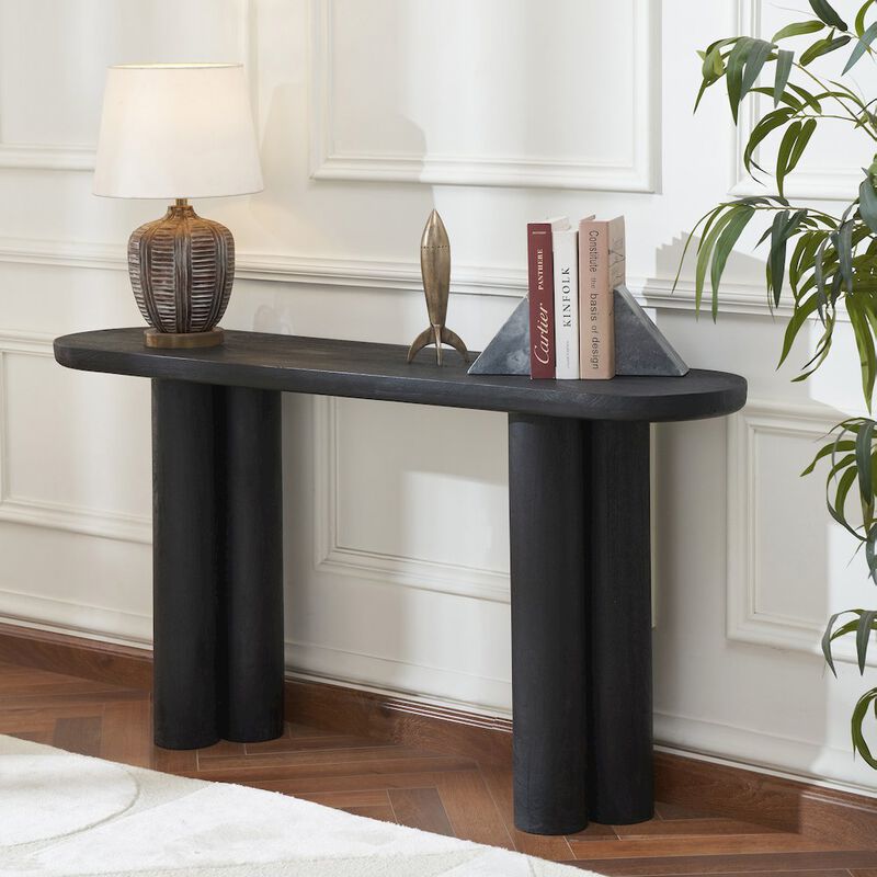 Renwil Dayna Console Table In Black Color