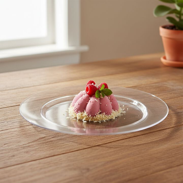 9" Clear Economy Round Plastic Buffet Plates (120 Plates)