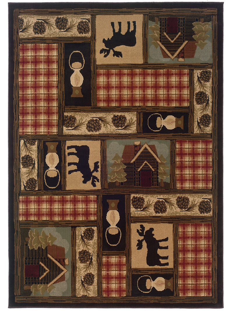 Hudson 7'8" Brown Rug image number 0