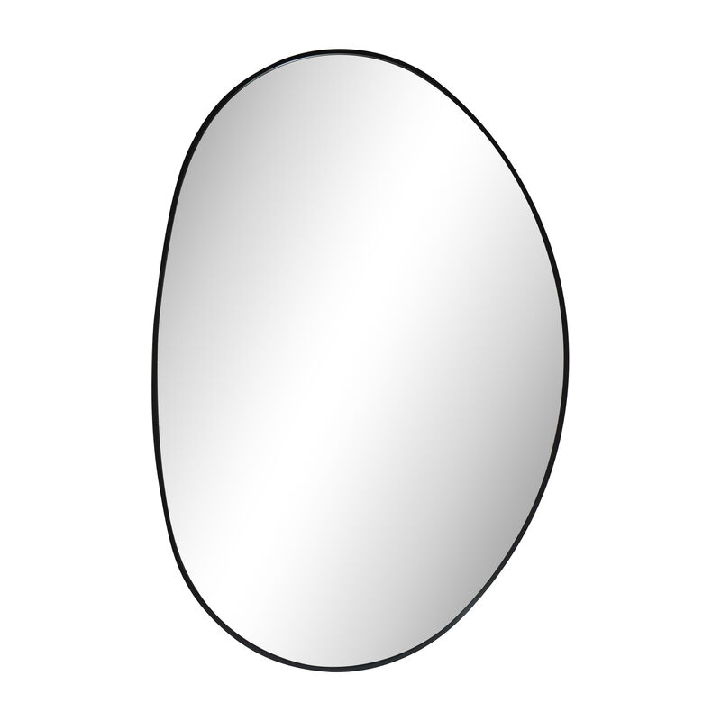 Aurelia Irregular Oval Metal Framed Wall Mounted Mirror image number 0