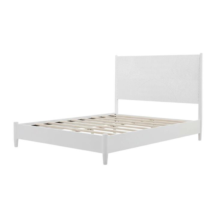 Alpine Furniture Tranquility Queen Panel Bed, White