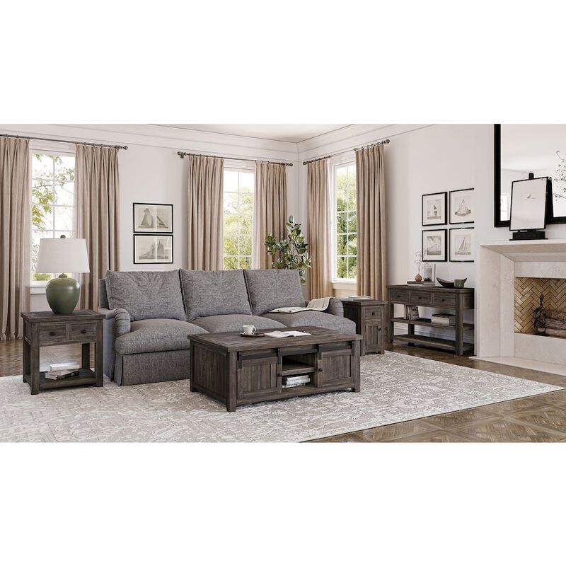 Jofran Madison County Rustic Reclaimed Pine Farmhouse Harris End Table