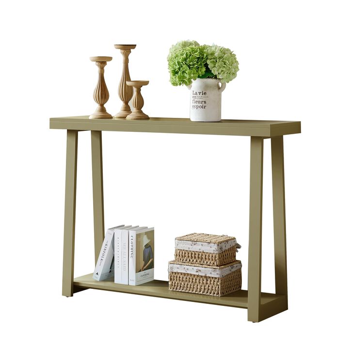 Kings Brand Furniture Emma Narrow Console Table with Lower Shelf Perfect for Sofa Table