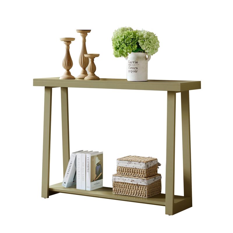 Kings Brand Furniture Emma Narrow Console Table with Lower Shelf Perfect for Sofa Table