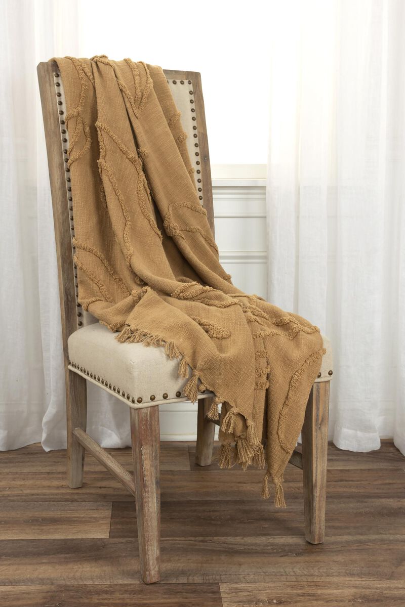 Camel 50" x 60" Throw Blanket
