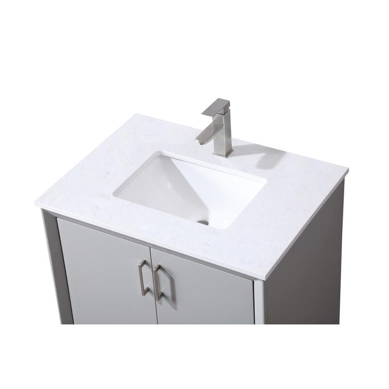 Elegant Kitchen and Bath 30 Inch SIngle Bathroom Vanity In Grey