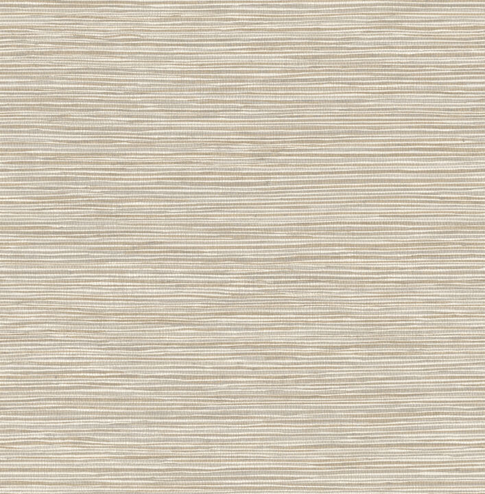 Alton Taupe Faux Grasscloth Wallpaper