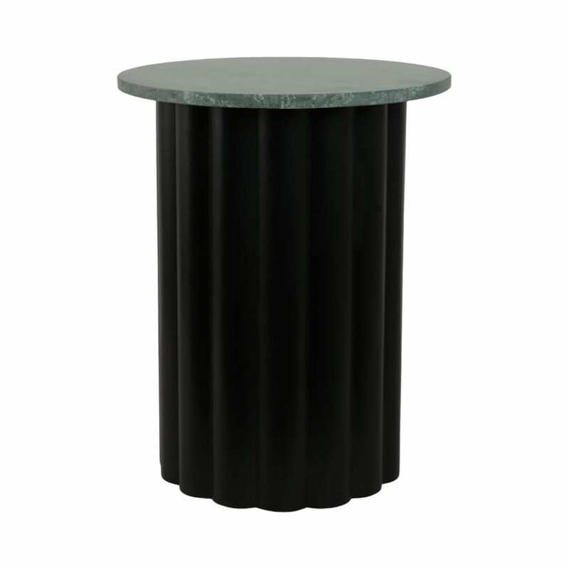 20" Large Ribbed Accent Table image number 1
