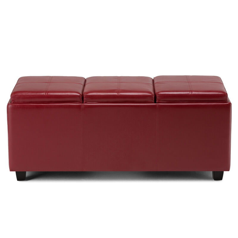 Simpli Home Avalon Storage Ottoman image number 1