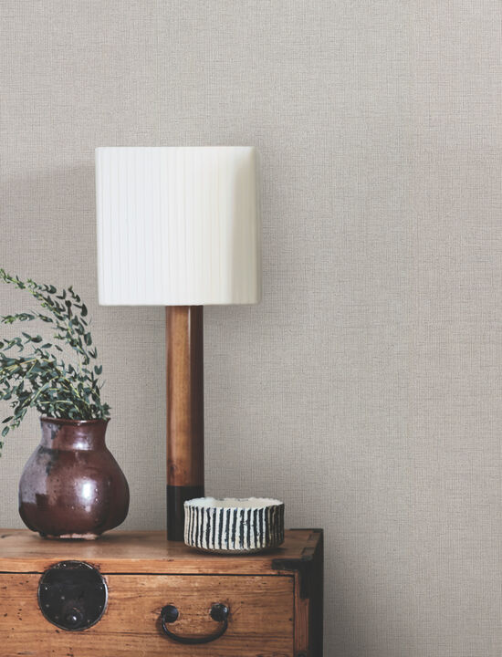 Hardy Linen Shale Wallpaper (Set of 2)