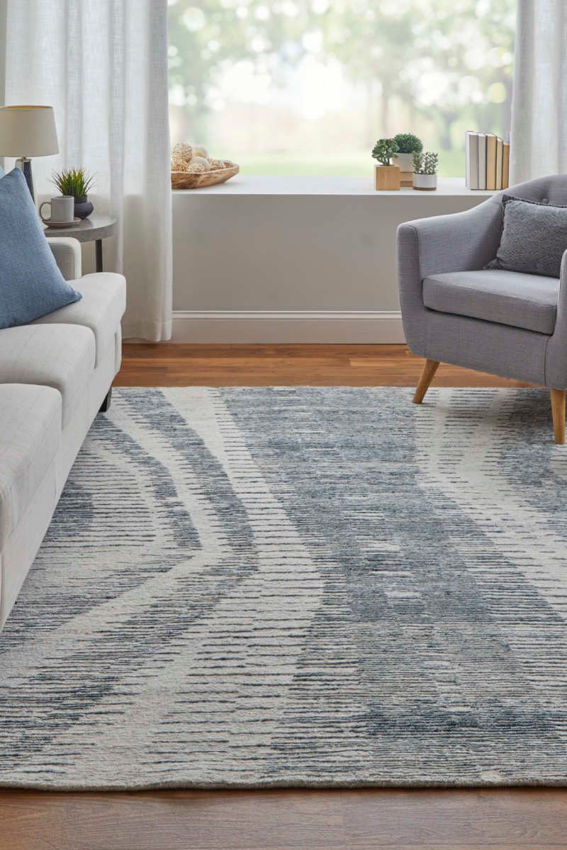 Brighton 69CGF Light Blue/Ivory 2' x 3' Rug image number 1
