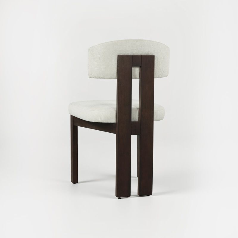 COLAMY HALO Modern Upholstered Wood Dining Chair image number 9