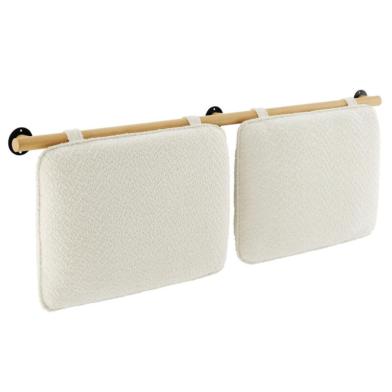 Anela Wall-Mounted Chenille Upholstered Queen Headboard image number 0