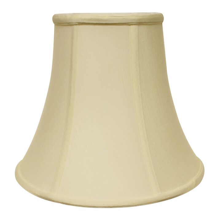 Hivvago 16" Ivory Premium Bell Monay Shantung Lampshade