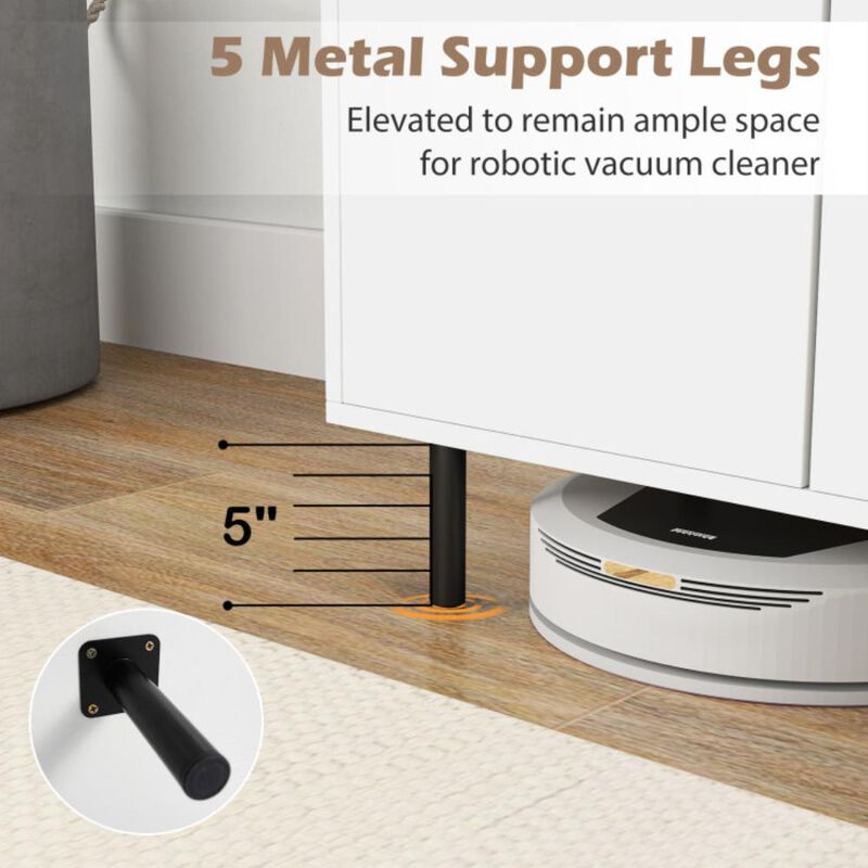 Hivvago Sideboard Buffet Cabinet Kitchen with Adjustable Shelves