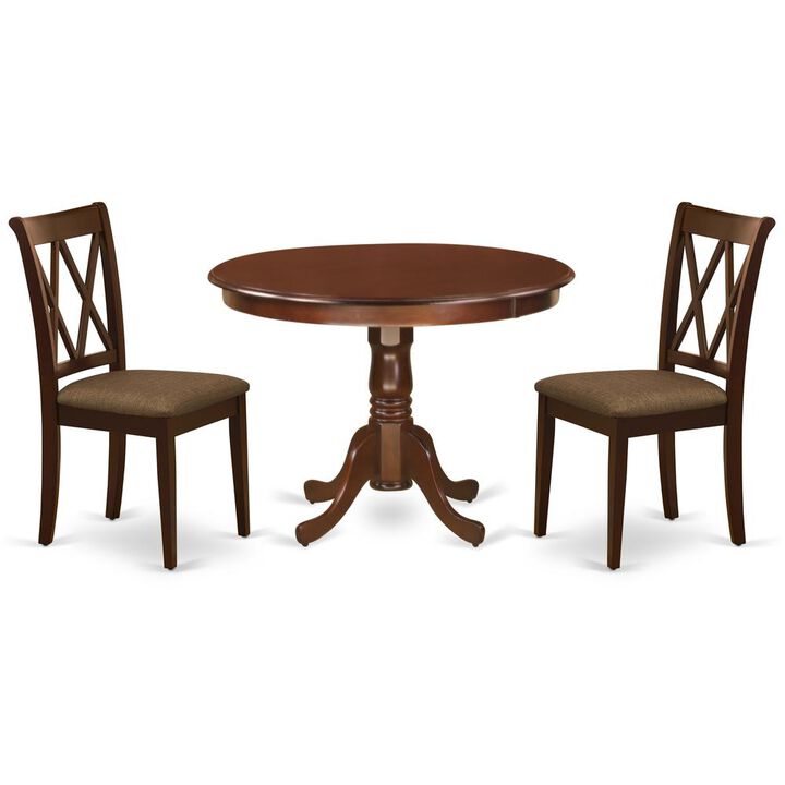 Dining Room Set Mahogany, HLCL3-MAH-C