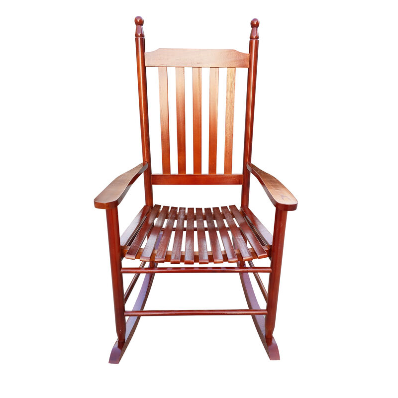 Streamdale Wooden Porch Rocker Chair Brown